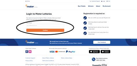 materlotteries.com.au 297|Login to your Account .